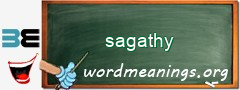 WordMeaning blackboard for sagathy